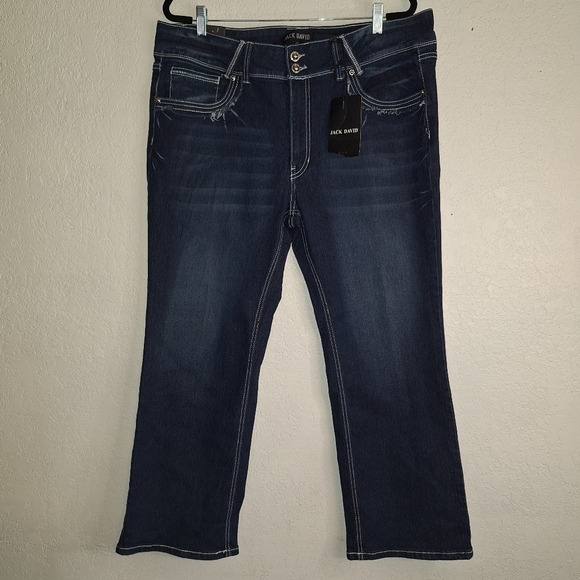 Jack David Denim - NWT Jack David Jeans Plus Size 22 Womens High Rise  Dark Denim